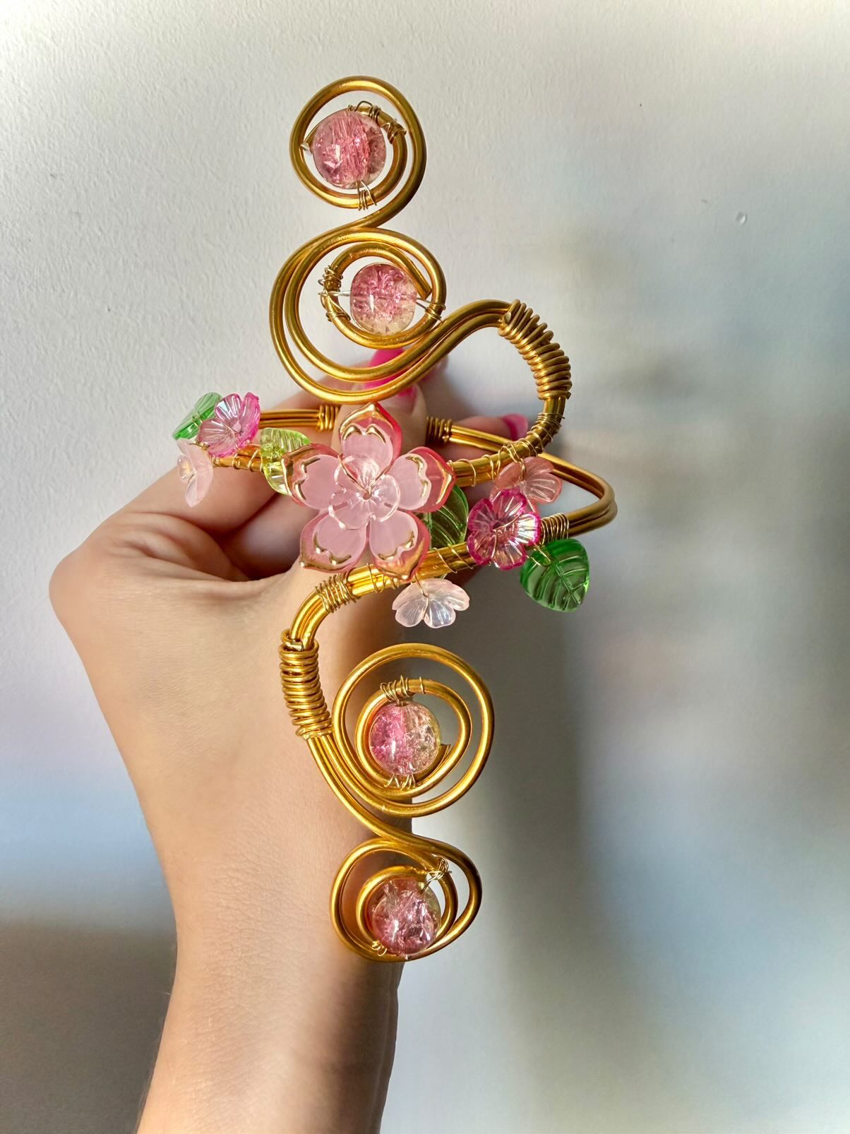 Bracelet de bras / Armcuff fleurs